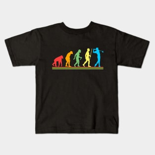 Golfer Evolution- Golfer Gifts Kids T-Shirt